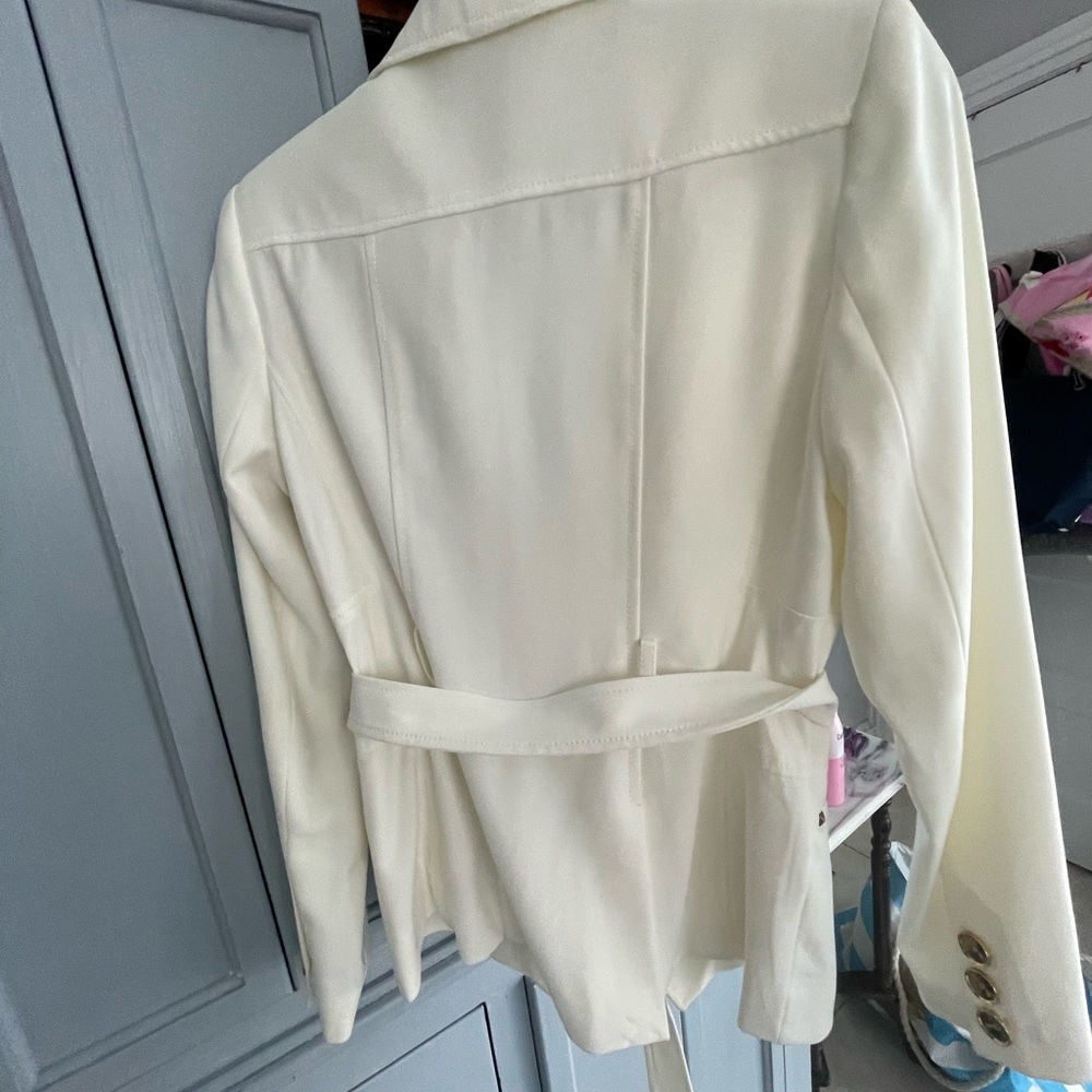 White pants suit